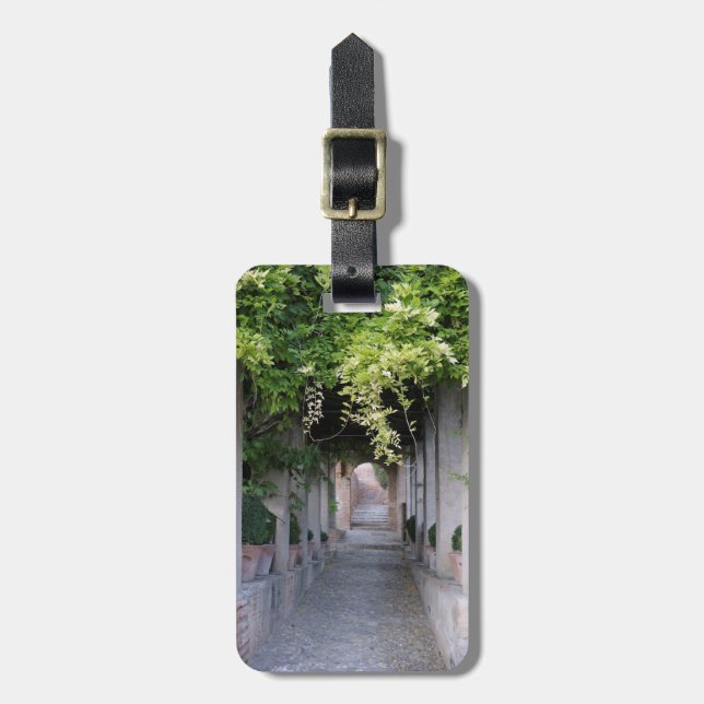 Lövverkstäckt gångväg, Spanien Bagagebricka (Vertikal Framsida)