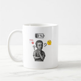 Low Battery Aesthetic • Daily Life Struggle Mug Kaffemugg