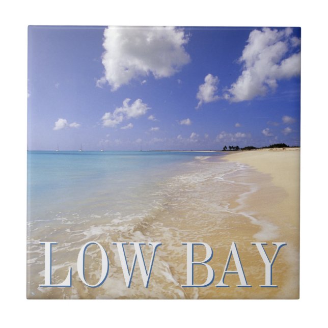 Low Bay Beach, Barbuda, Antigua Kakelplatta (Framsidan)