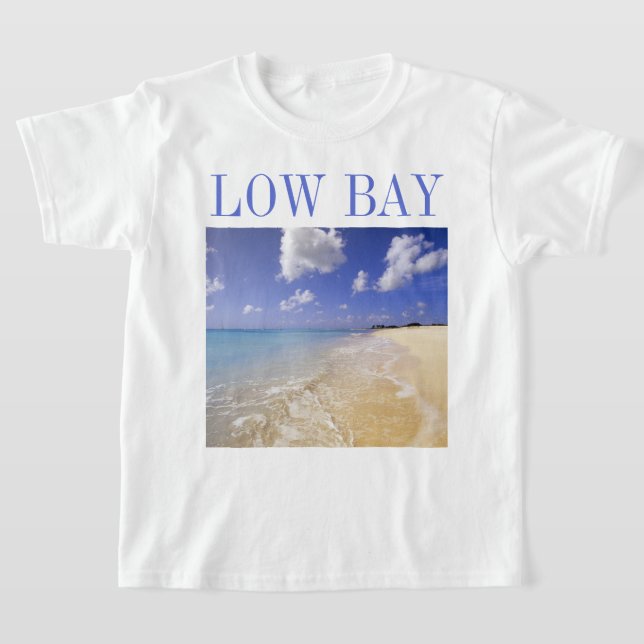 Low Bay Beach, Barbuda, Antigua T Shirt (Laydown)