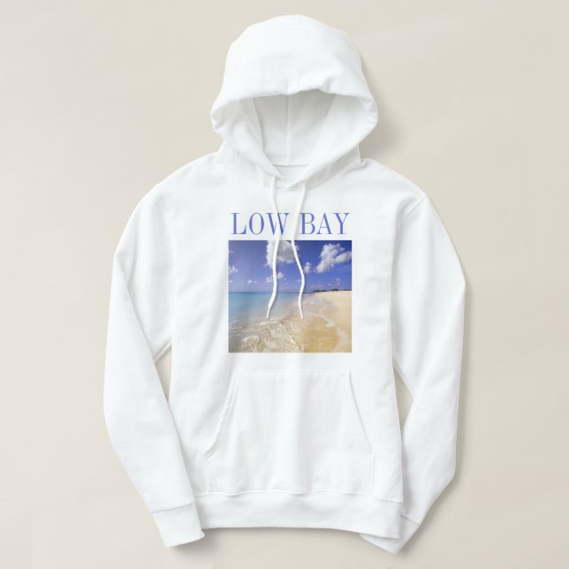 Low Bay-stranden, Barbuda, Antigua Hoodie (Design framsida)
