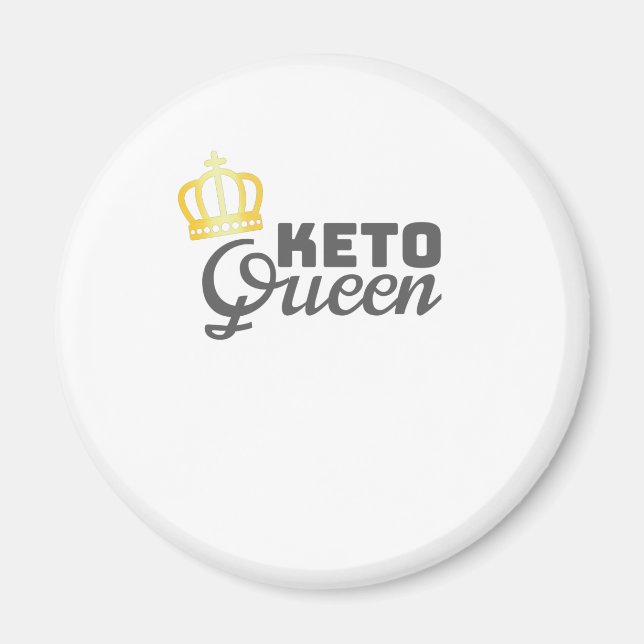 Low Carb Diet Gift Keto Queen Womens Keto Gift Magnet (Framsidan)