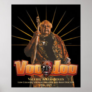 Low Country Voodoo Prästinna Valerie A Boles Poster