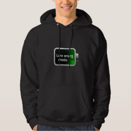 Low Energy Mode Battery Icon Digital Graphic Hoodie
