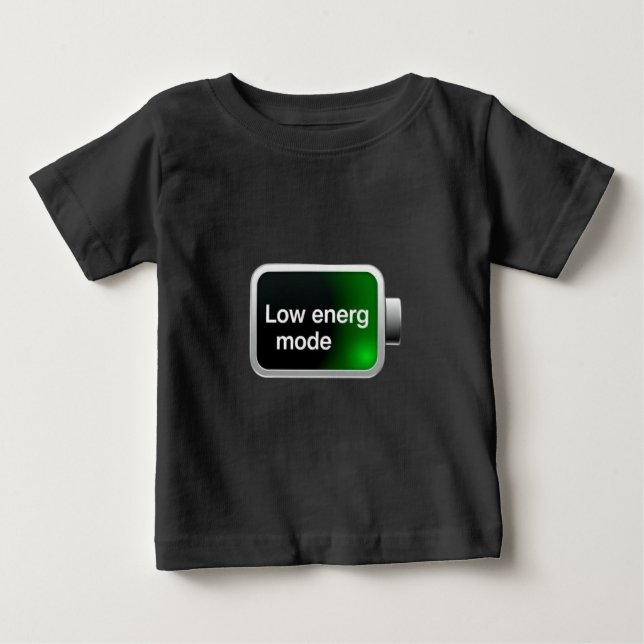 Low Energy Mode Battery Icon Digital Graphic T Shirt (Framsida)
