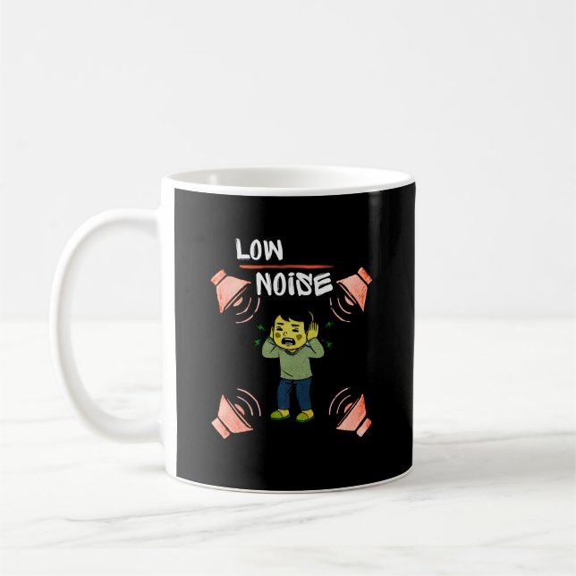 Low Noise Awareness –Sensory Overload Illustration Kaffemugg (Vänster)