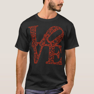 Low Poly KÄRLEK Robert Indiana red TShirt T Shirt