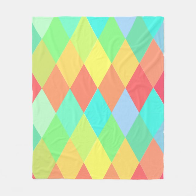Low poly triangles fleecefilt (Framsidan)