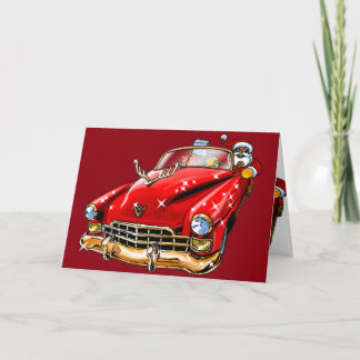 Low Rider Santa Helgkort