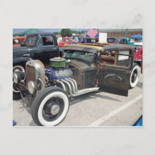 Low Riding Hot rod Vykort