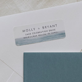 Low Tide | Coastal Wedding Return Address Returadress Etikett