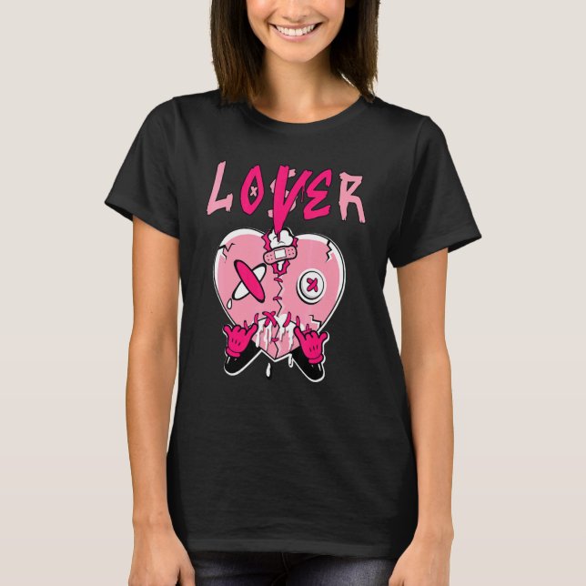 Low Triple Pink Loser   Heart Dripping Triple Pink T Shirt (Framsida)