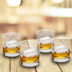 Lowball Whiskeyexponeringsglas - uppsättning av 4