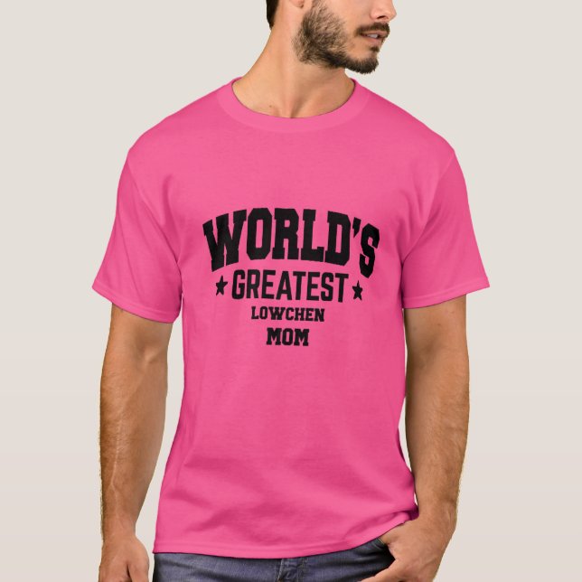 Lowchen for Mamma Hund aveln T Shirt (Framsida)