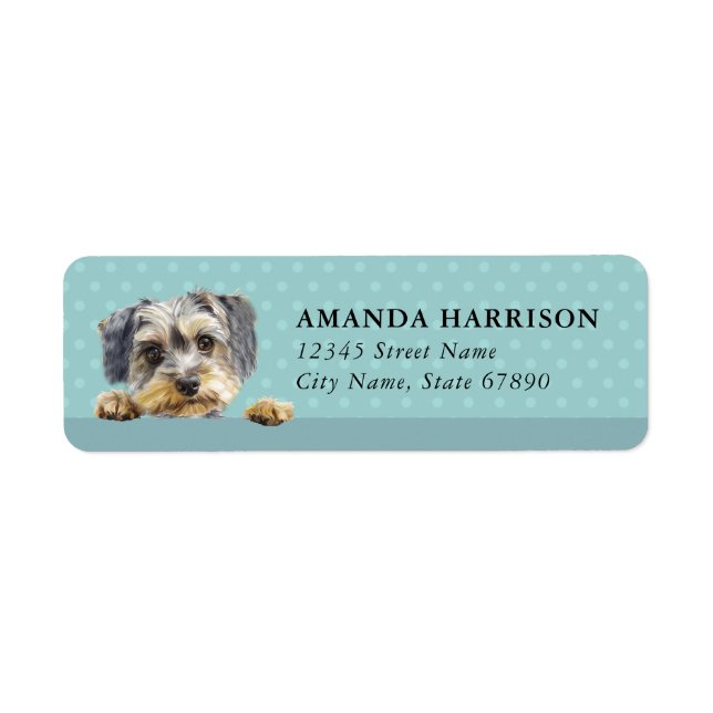 Löwchen Hund Returadressetiketter Returadress Etikett (Framsidan)