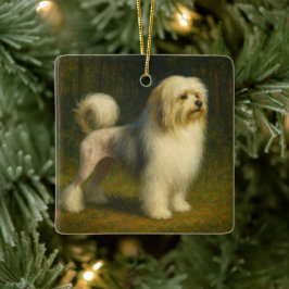 Lowchen Julgransprydnad Keramik