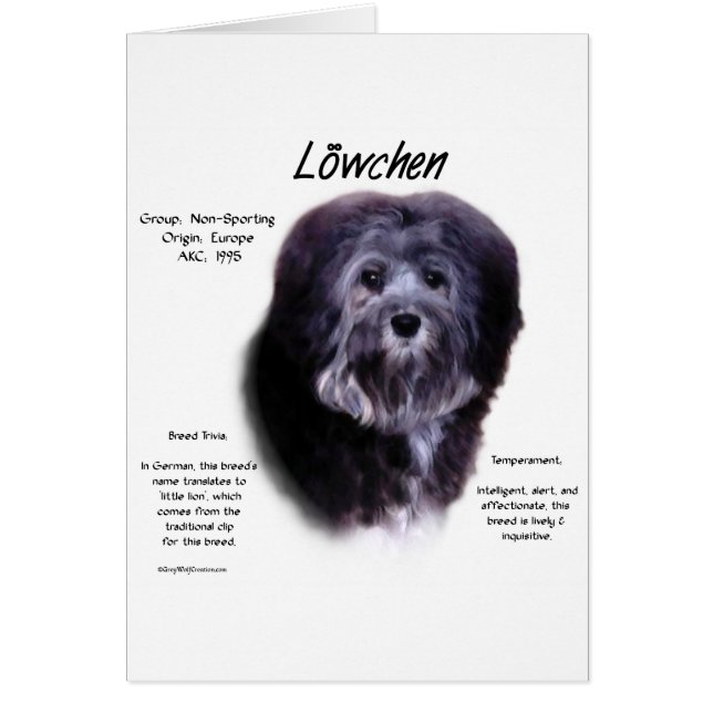 Löwchhistorikdesign Hälsningskort (Framsidan)