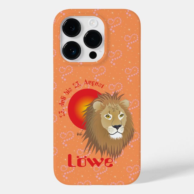 Löwe 23. Juli bis 22. August Apple iPhone Hüllen (Baksida)