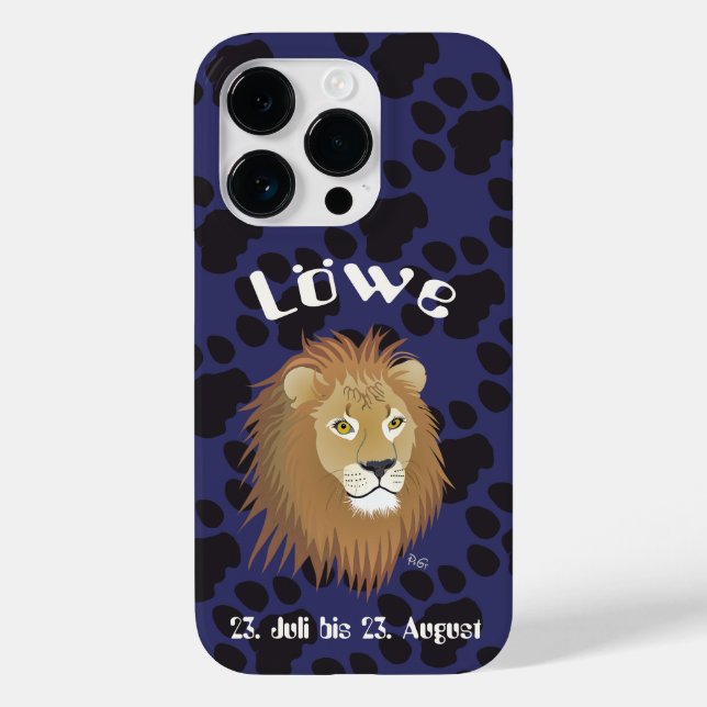 Löwe 23. Juli bis 22. August Apple iPhone Hüllen (Baksida)
