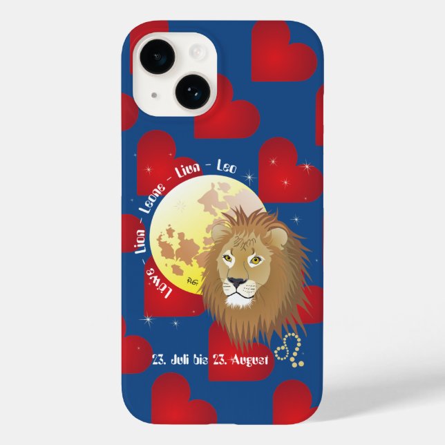 Löwe 23. Juli bis 22. August Apple iPhone Hüllen (Baksida)