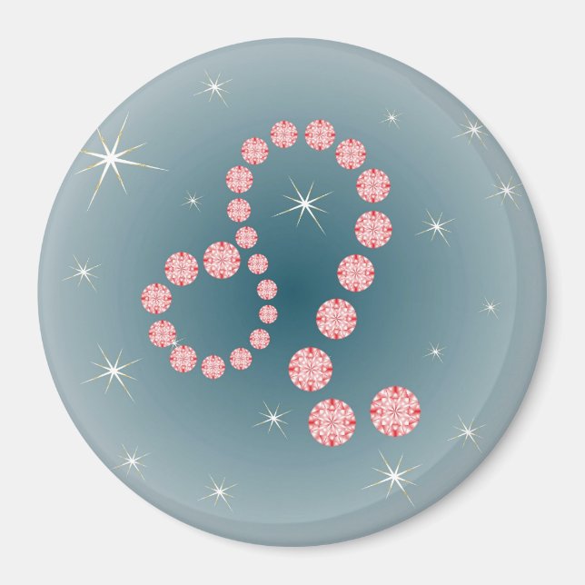 Löwe 23. Juli bis 22. August Magnet (Framsidan)