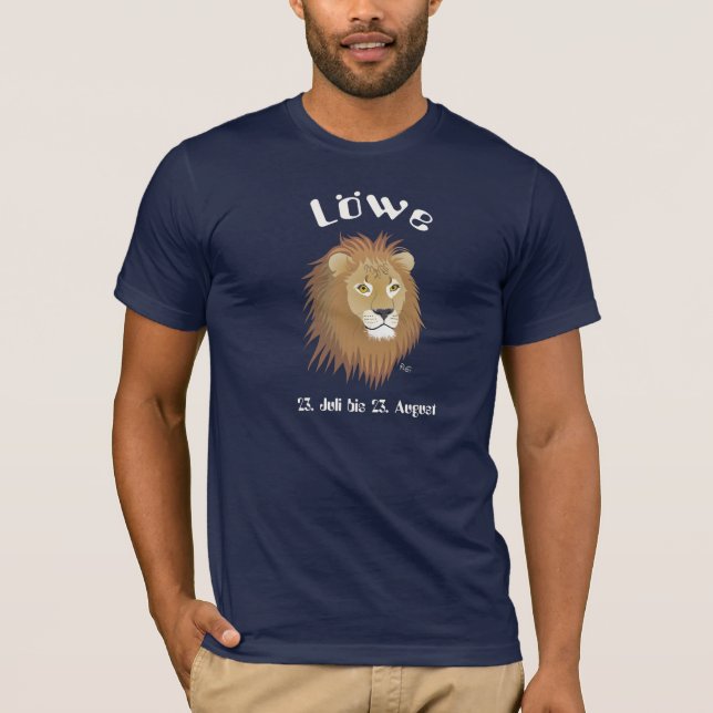 Löwe 23. Juli bis 22. August T-shirt (Framsida)