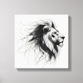 Löwe Canvastryck