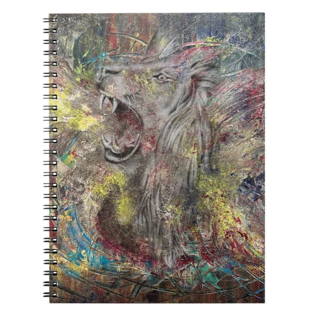 Löwe Notizblock Anteckningsbok (Framsidan)