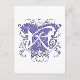 Löwe Rampant Renaissance Bröllop Vykort