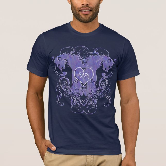Löwe Rampant Renässans Bröllop Tee (Framsida)