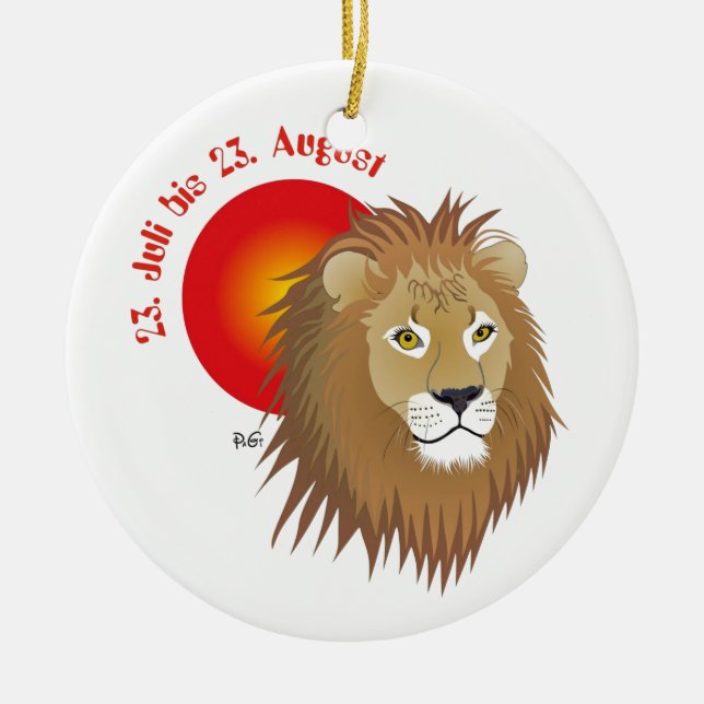 Löwe - Sternzeichen Ornament (Framsidan)