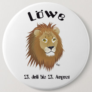 Löwe Tierkreiszeichen Buttons Knapp
