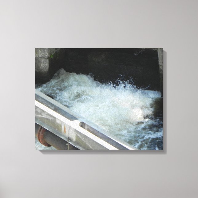 LOWELL KANALSYSTEM VATTENKRAFT OMGIVS CANVASTRYCK (Framsida)