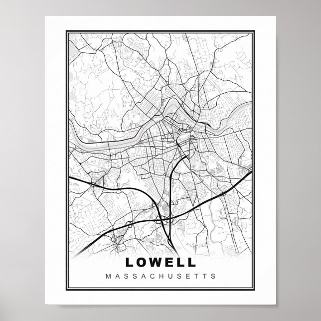 Lowell Map Poster (Framsidan)