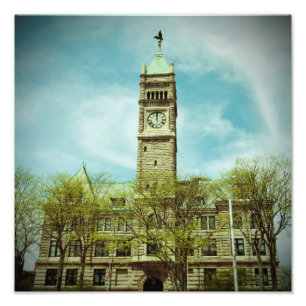 LOWELL MASSACHUSETTS CITY HALL PHOTO-SKRIFT FOTOTRYCK