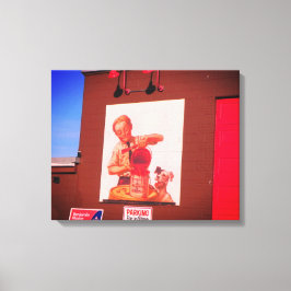 LOWELL MASSACHUSETTS FÄRGMÅLNING REKLAM INKLUDADE CANVASTRYCK
