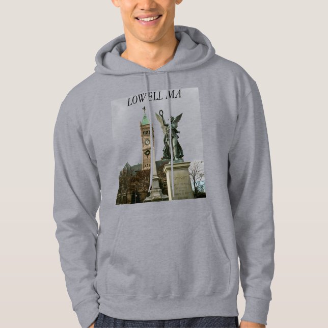 Lowell Massachusetts Hoodie (Framsida)