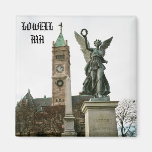 LOWELL MASSACHUSETTS STADSHUSMAGNET MAGNET