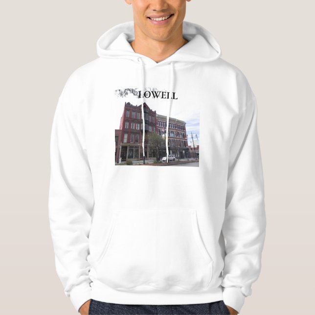 LOWELL MASSACHUSETTS SWEATSHIRT MED LUVA (Framsida)