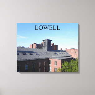 LOWELL MASSACHUSETTS TAKSERIE INKLUUD CANVASTRYCK