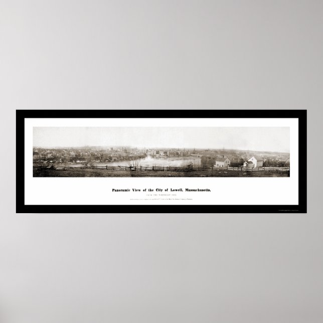Lowell MORSA Panorama Photo 1874 Poster (Framsidan)
