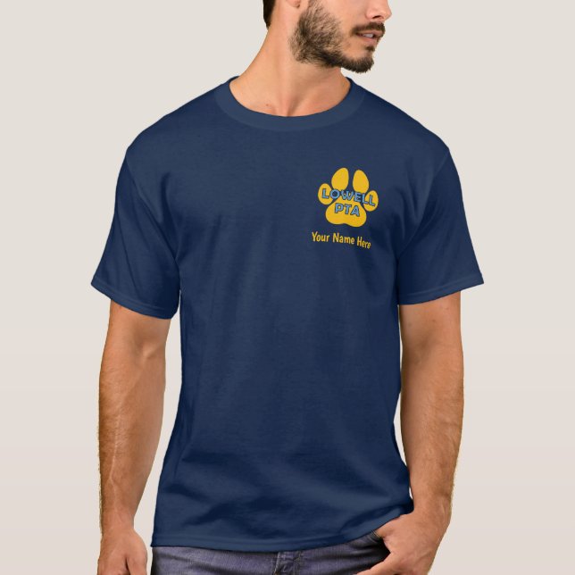 Lowell PTA Shirt - Anpassat namn T Shirt (Framsida)