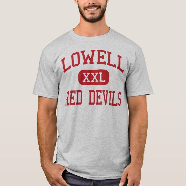 Lowell - röd djävular - högstadium - Lowell Tee (Framsida)