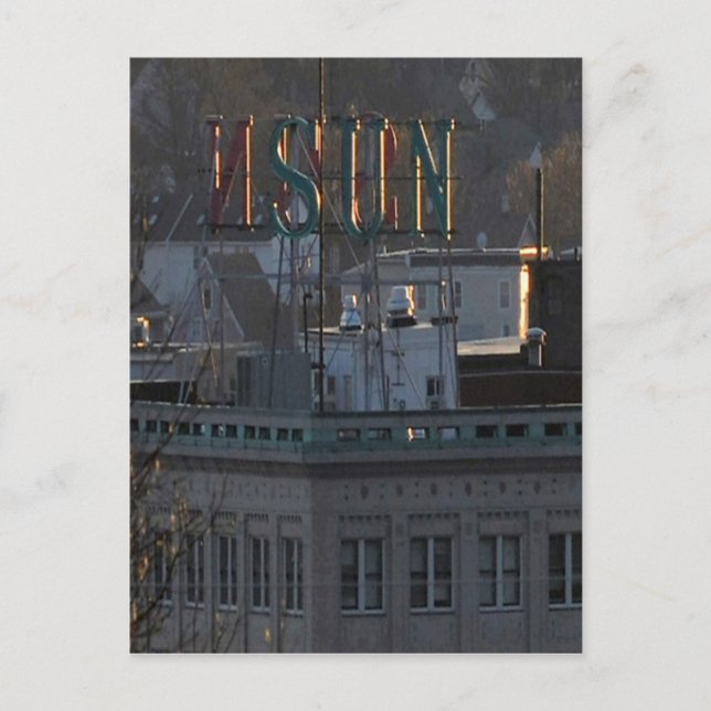 LOWELL SOL BYGGNAD VYKORT (Framsida)