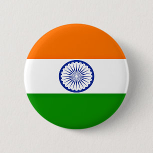 Lowen kostar! Indien flagga Knapp