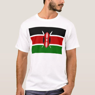 Lowen kostar! Kenya flagga T-shirt