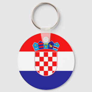Lowen kostar! Kroatisk flagga Nyckelring