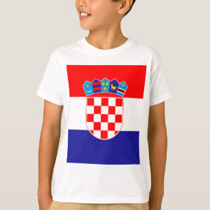 Lowen kostar! Kroatisk flagga Tee Shirt