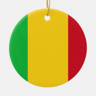 Lowen kostar! Mali flagga Julgransprydnad Keramik