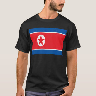 Lowen kostar! Nordkorea flagga T-shirt